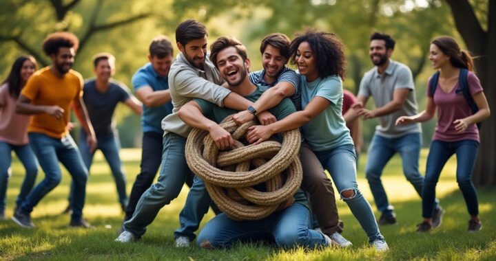 Comment appliquer la régle du jeu du noeud humain à vos activités de groupe