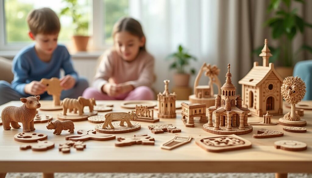 découvrez les puzzles 3d en bois, une activité ludique et éducative idéale pour développer la créativité et la motricité tout en s'amusant.