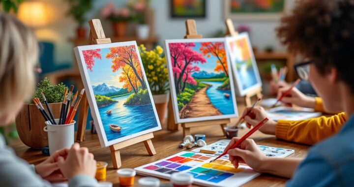 Peinture à peindre par numéro : la tendance créative qui séduit tous les âges