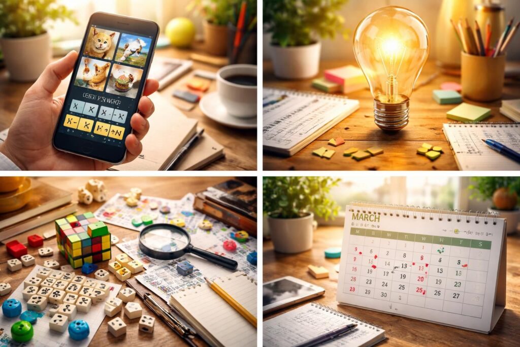 découvrez les astuces gagnantes pour résoudre gratuitement les niveaux de 4 images 1 mot en mars. solutions simples et efficaces pour avancer rapidement dans le jeu.