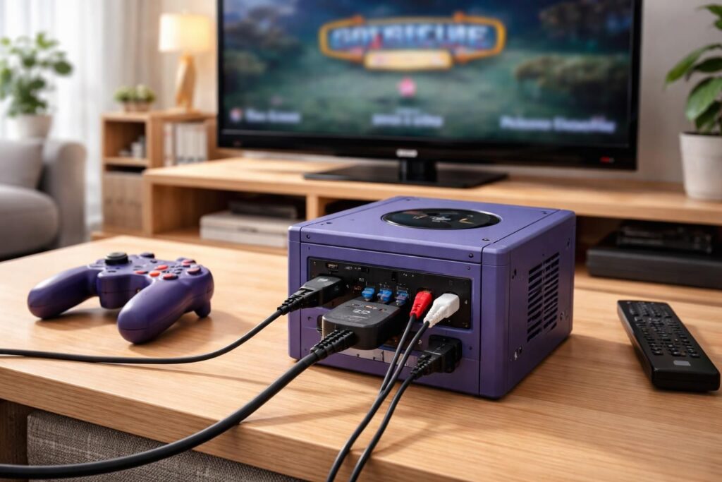 découvrez comment connecter facilement votre gamecube à une télévision moderne grâce à notre guide pratique étape par étape, pour profiter de vos jeux anciens sur écran actuel.