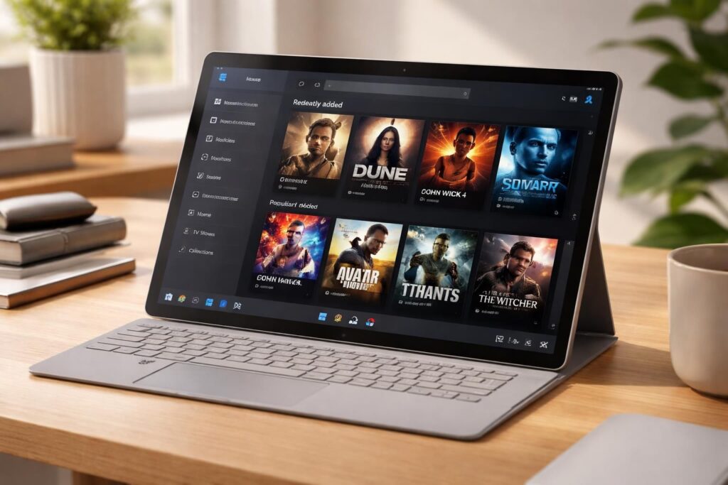 découvrez comment organiser vos films et séries sur une tablette windows comme une véritable médiathèque, avec un workflow efficace pour une gestion simplifiée.