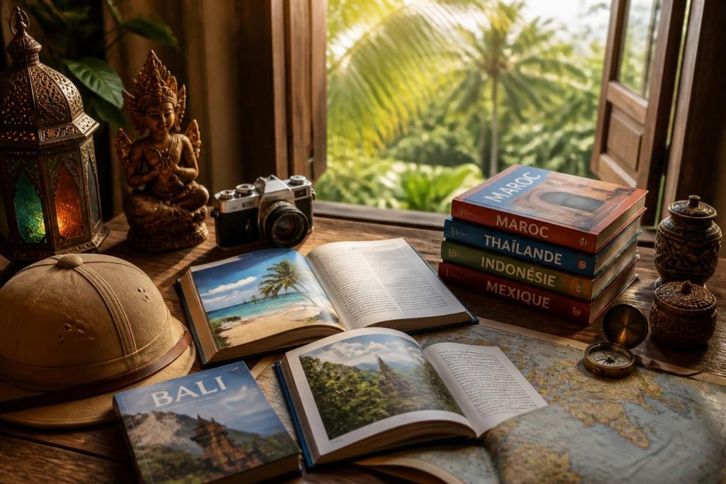 découvrez une sélection des meilleurs livres de voyage pour vous évader et rêver aux destinations exotiques les plus fascinantes du monde.